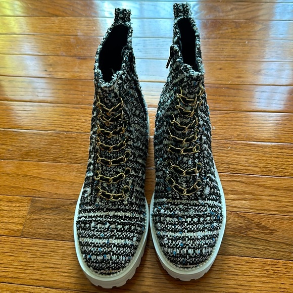 Cecelia New York Chance Hiker Boots Size 6.5 Tweed - Picture 2 of 5